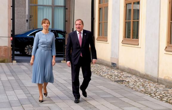President Kaljulaid ja Rootsi peaminister Löfven