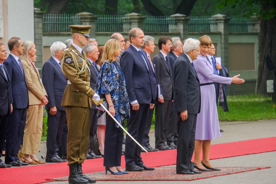 Itaalia president Sergio Mattarella Kadriorus. 